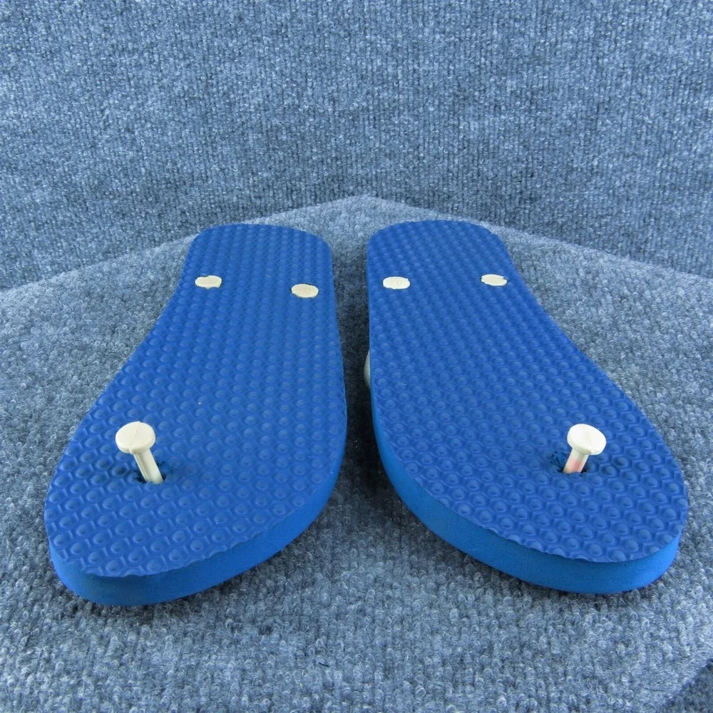 Koa kea  Men Flip Flop Sandals‎ White Synthetic Slip On Size 11.5 Medium